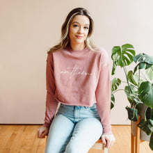 Load image into Gallery viewer, Anthem (script) Cropped Sweatshirt
