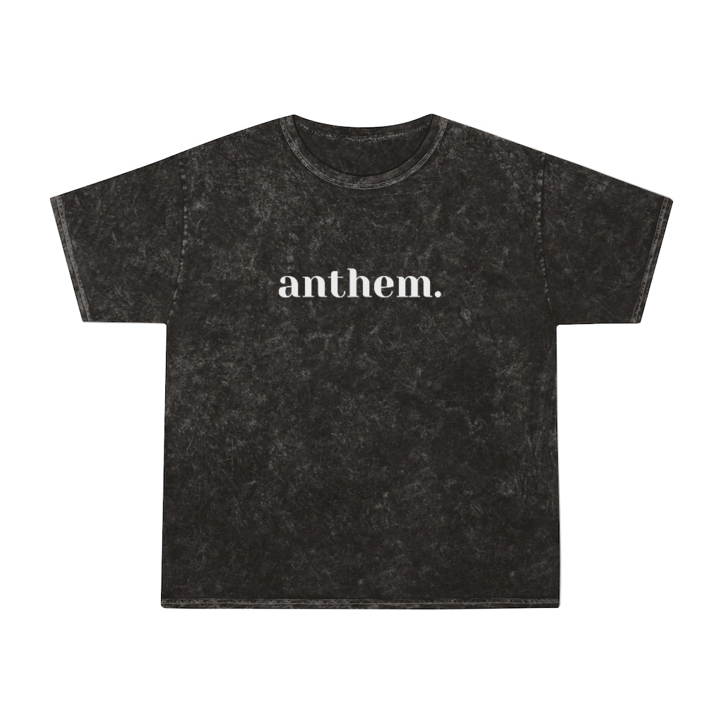 Anthem (block) Mineral Wash Tee // Unisex