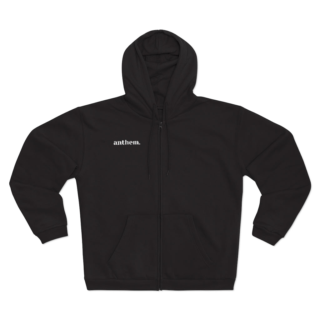 Anthem (block) Hooded Zip // Unisex